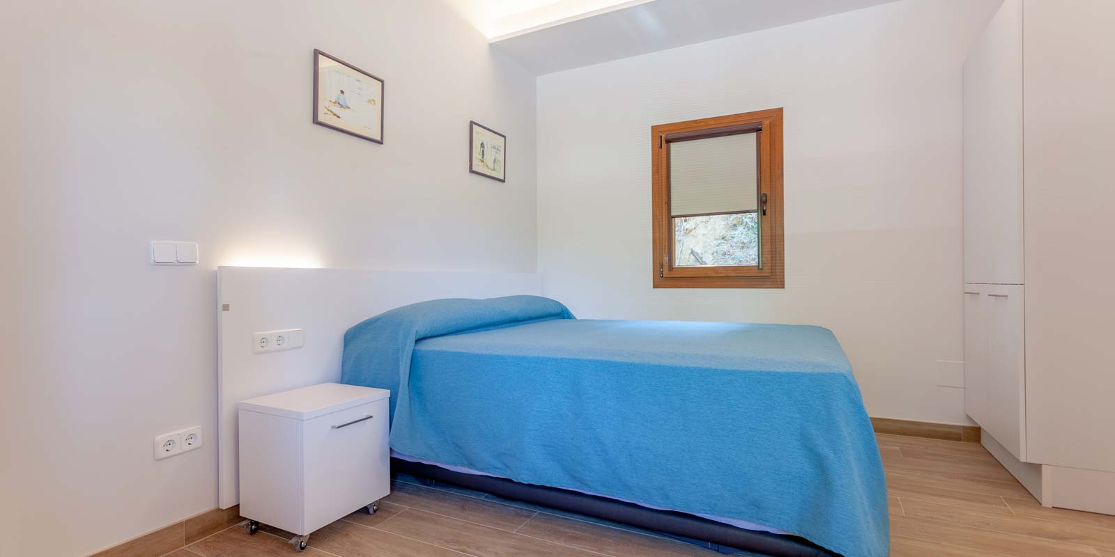 Dormitori dels estudis Ses Orats al Càmping Begur