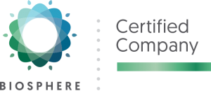 Logotip de certificació Biosphere apaisat